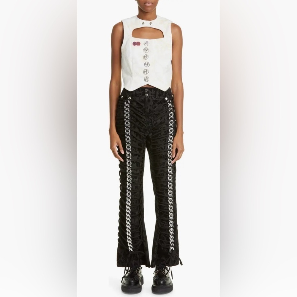 Chopova Lowena Panther Chain Trousers